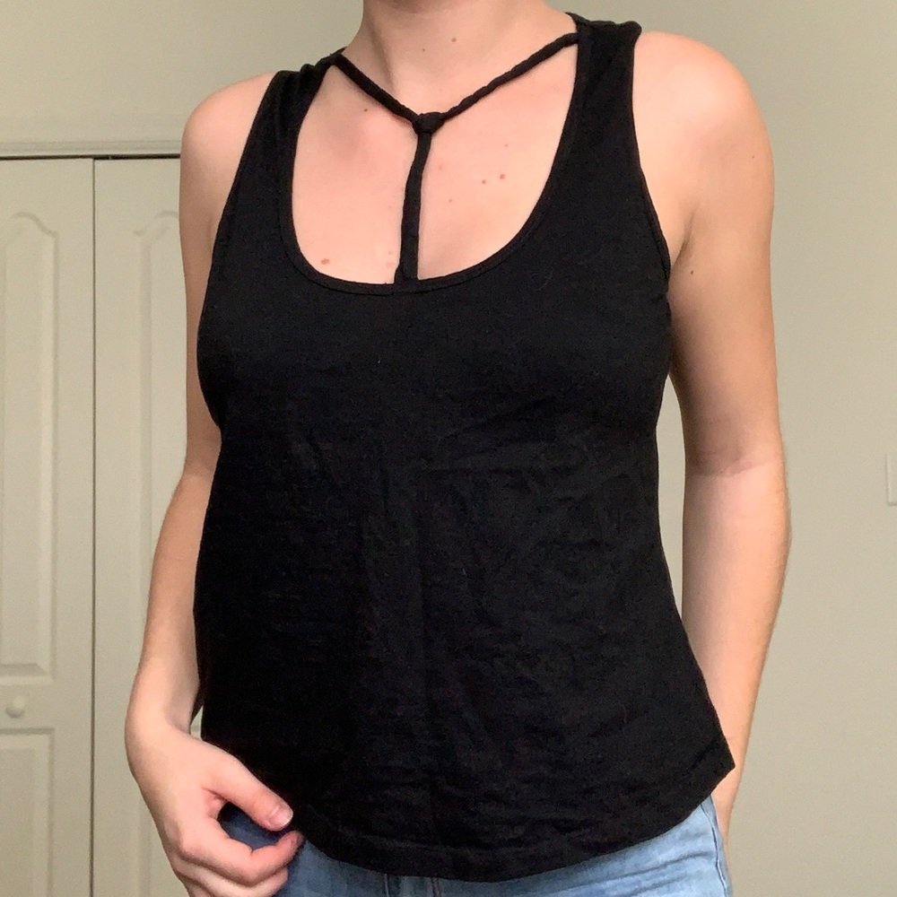 Boston Proper Black Tank